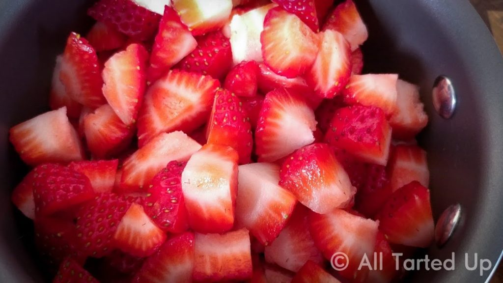 Roughly Chopped Strawberries