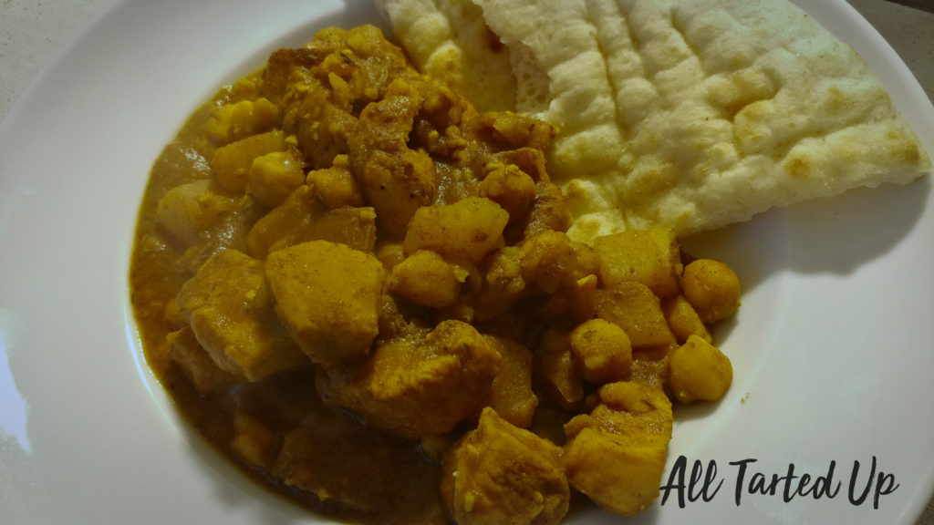 Trinidadian Chicken Roti